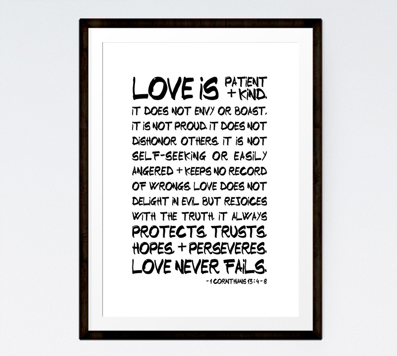 Love is patient + kind – 1 Corinthians 13:4-8 – Seeds of Faith