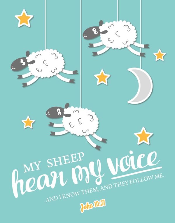 My sheep hear my voice - John 10:27