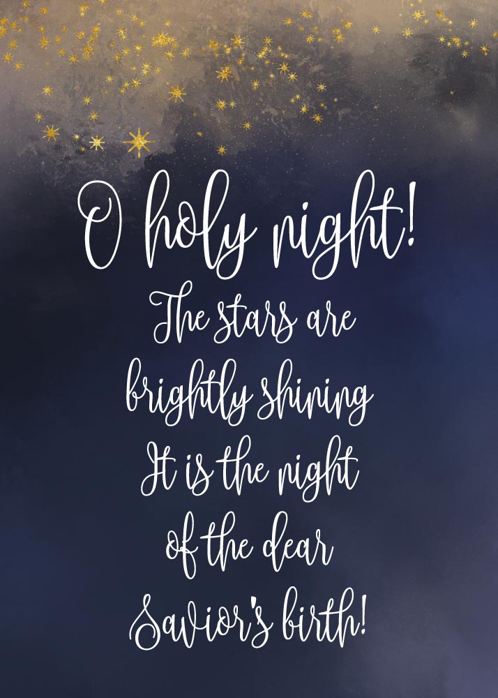 Oh holy night – Seeds of Faith