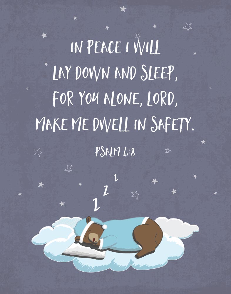 In peace I will lay down and sleep – Psalm 4:8 – Seeds of Faith