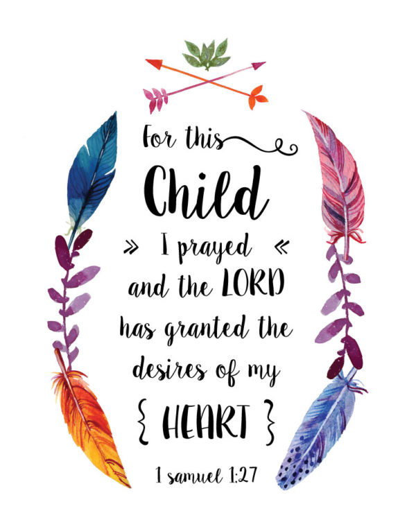 For This Child I Prayed – 1 Samuel 1:27