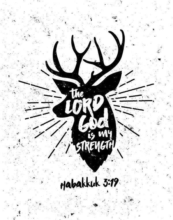 The Lord God is my strength - Habakkuk 3:19