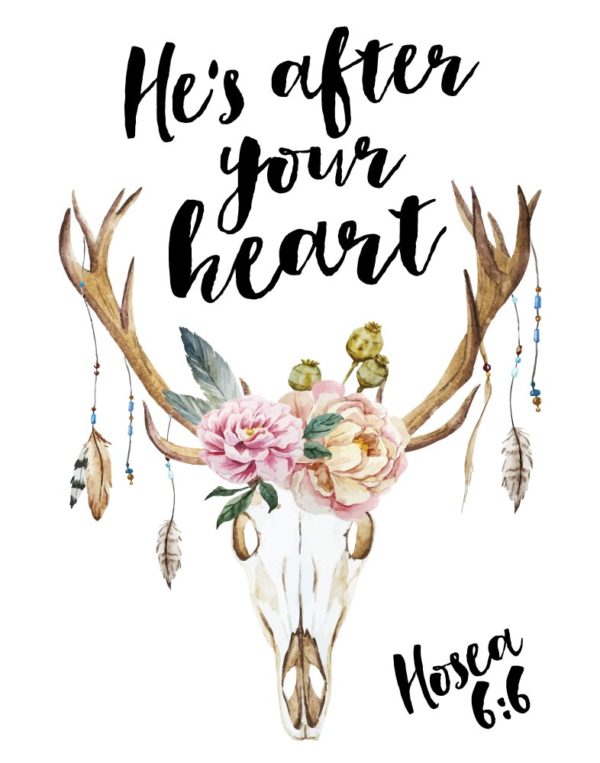 He's after your heart - Hosea 6:6