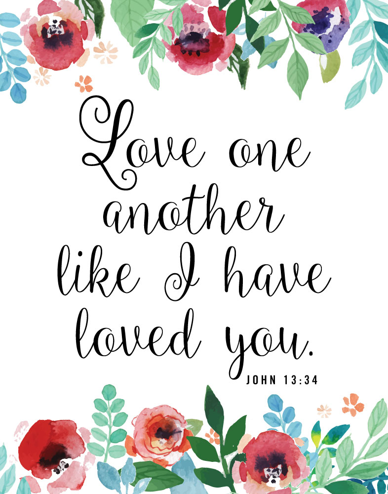 Love one another – John 13:34 – Seeds of Faith