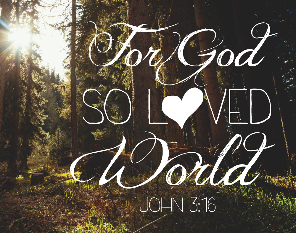 For God so loved the world John 3:16 Seeds of Faith