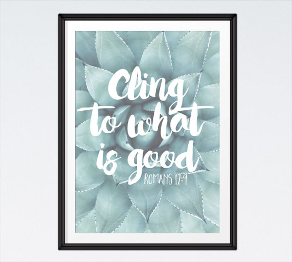 Cling to what is good - Romans 12:9