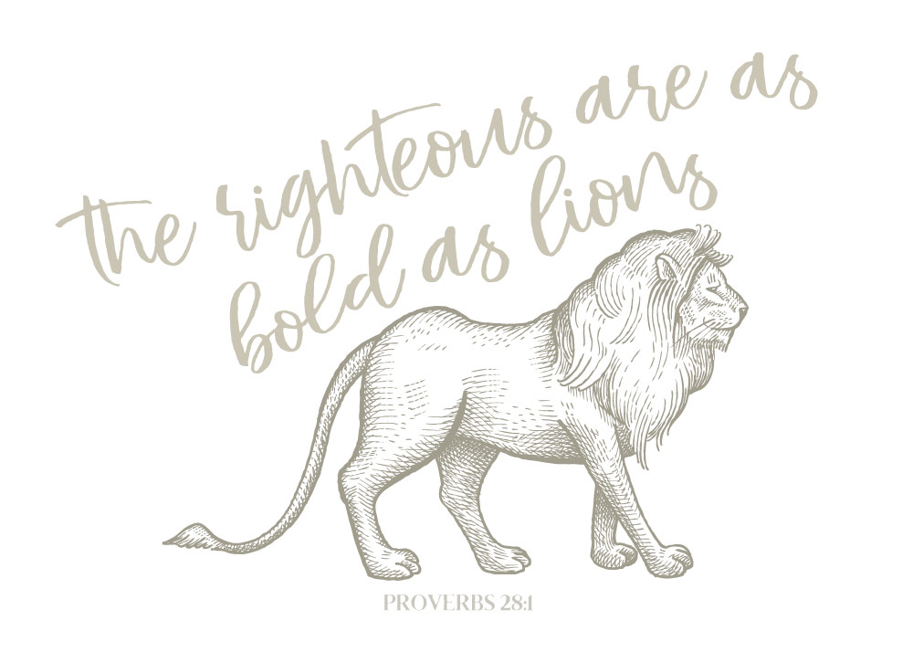 Bible Verse Ceramic Mug The righteous are as bold as a lion verse