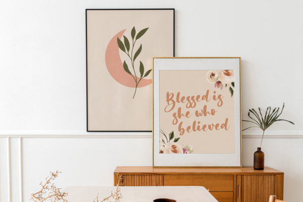 Blessed is she who believed print